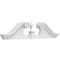 Ekena Millwork Rams Head Architectural Grade PVC Pediment (Urn Ships Unattached in Box), 40"W x 10"H x 2-3/4"P PEDPS040X100RHP00 - alternate 1